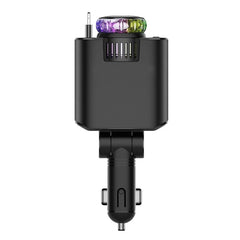 5-in-1 Car Charger with RGB LED Lights & Perfume Diffuser – USB-C PD Fast Charging Adapter