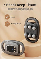 6-Head Deep Tissue Massage Gun – 20 Levels | Bikroyads